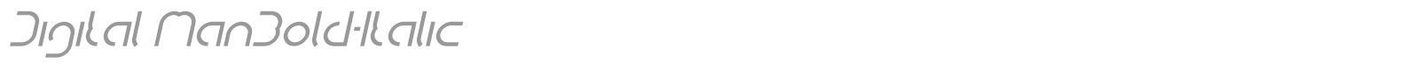 Digital Man font preview